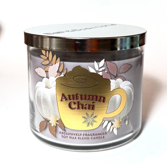 AUTUMN CHAI 3 Wick Candle - Picture 1 of 5